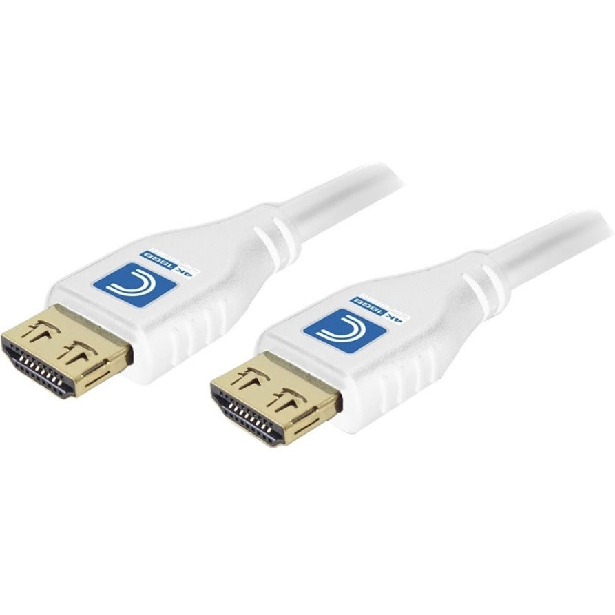 Comprehensive MHD18G-3PROWHT MicroFlex Pro AV/IT HDMI A/V Cable, Ultra Flexible, 3 ft, 18 Gbit/s