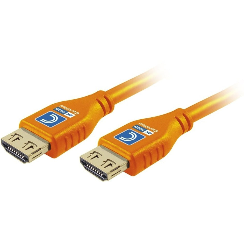 Comprehensive MHD18G-3PROORG MicroFlex Pro AV/IT HDMI A/V Cable, Ultra Flexible, 3 ft, 18 Gbit/s, Orange
