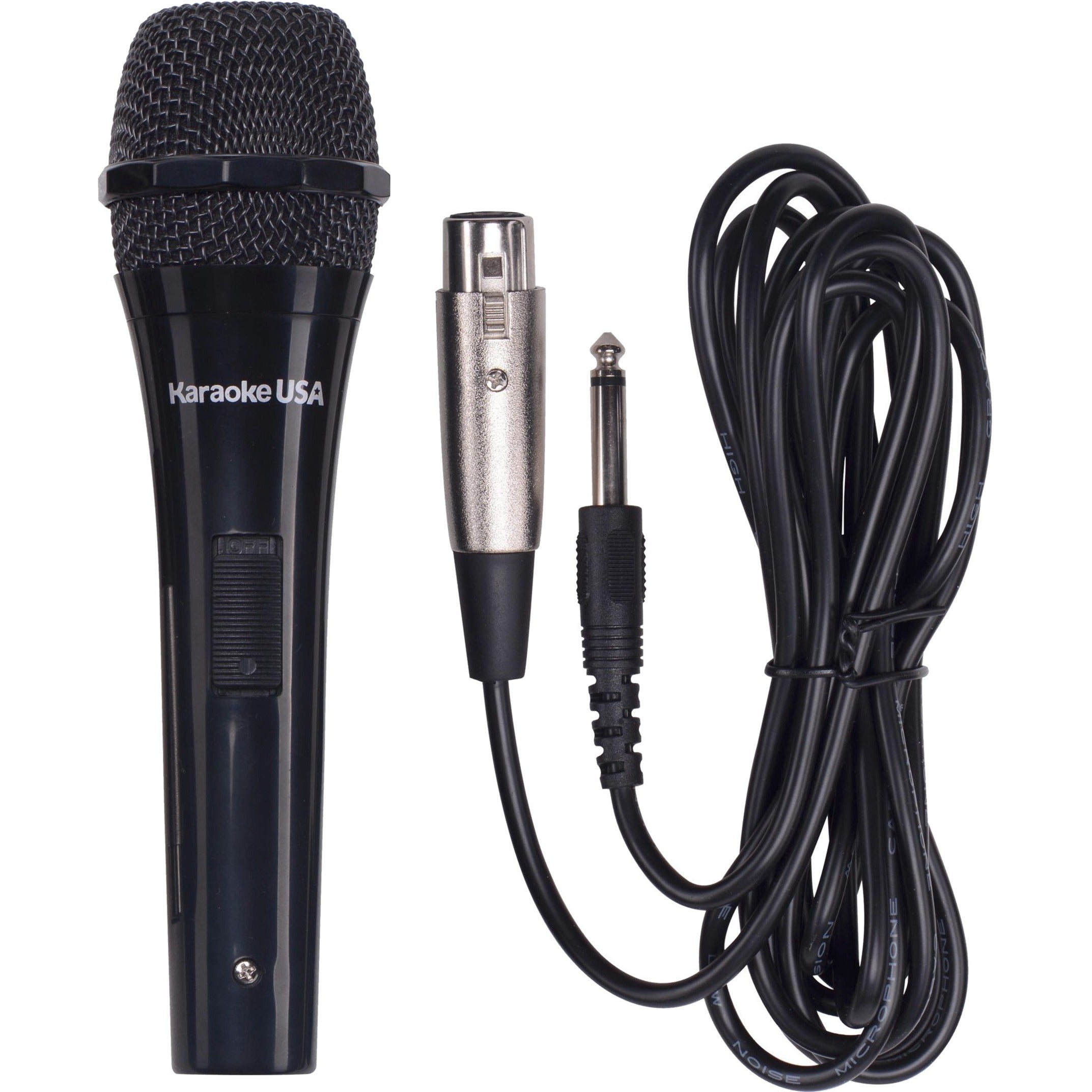 Karaoke USA M189 Professional Dynamic Microphone (Removable Cord), Wired Cardioid Microphone for Professional Audio