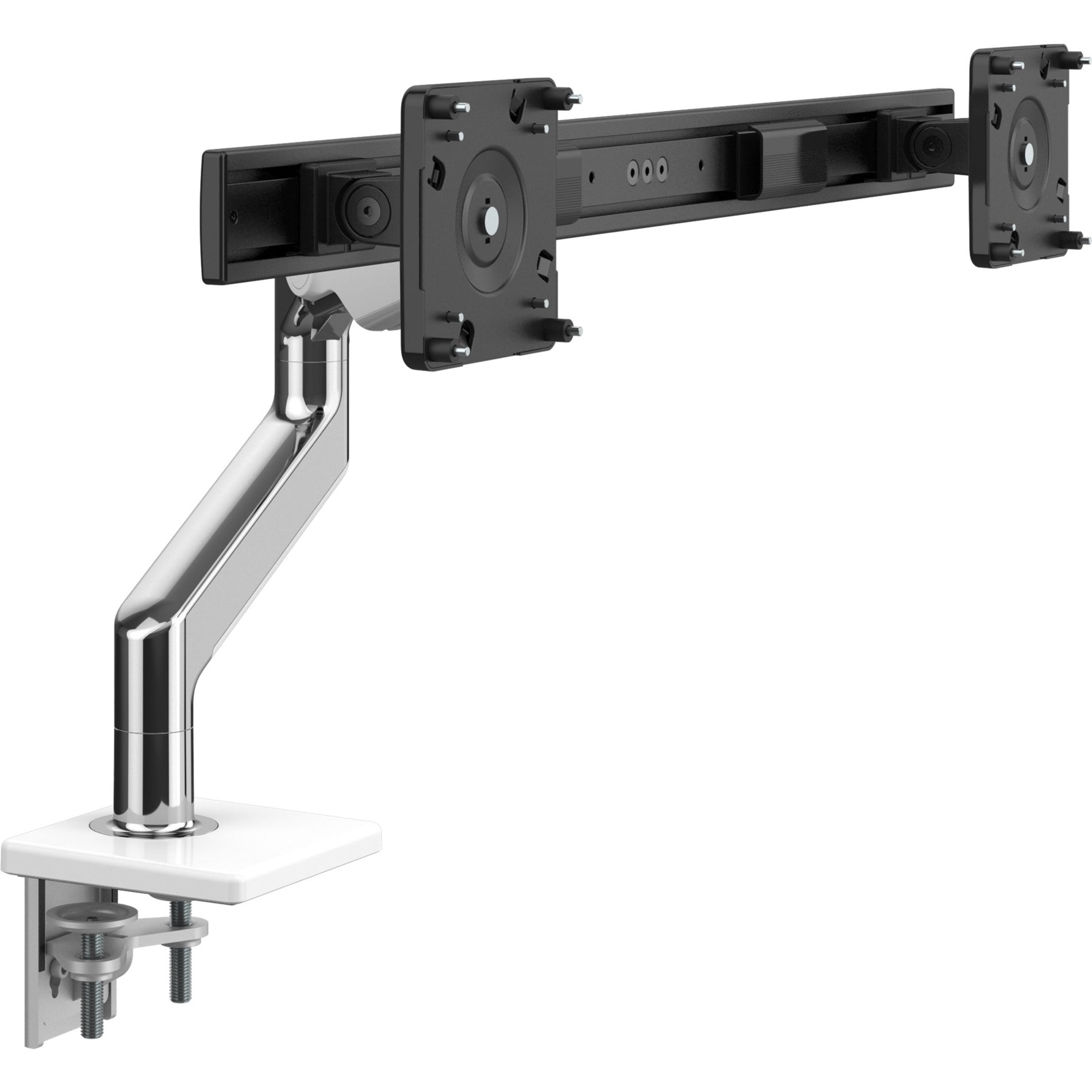Humanscale M81CMWB2B M8.1 Monitor Arm, Cable Management, Rotate, Quick Release Mechanism, Durable, Robust, Angled/Dynamic Link