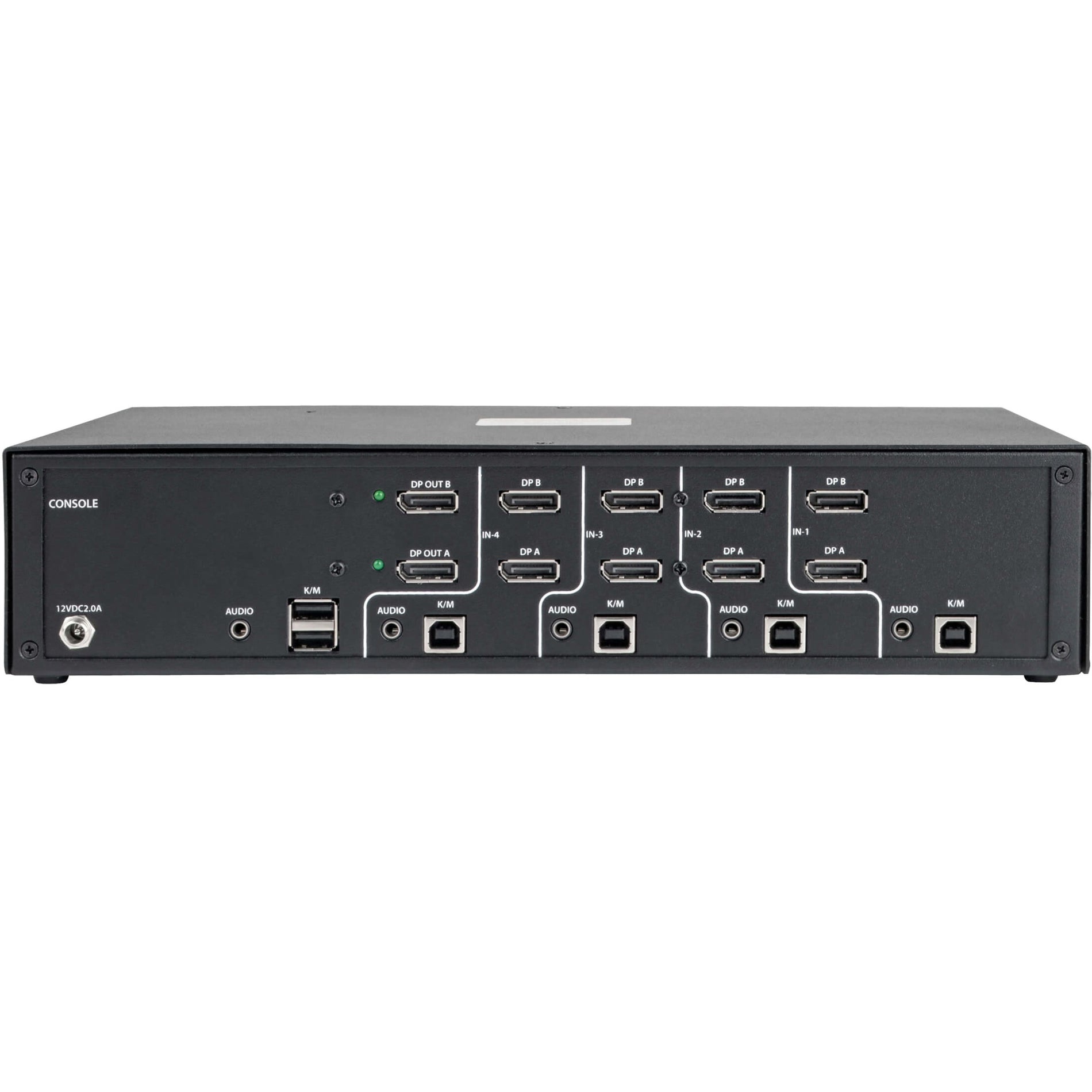 Tripp Lite B002-DP2A4 Secure 4-Port NIAP PP3.0-Certified DisplayPort KVM Switch, 3840 x 2160, 3 Year Warranty, TAA Compliant