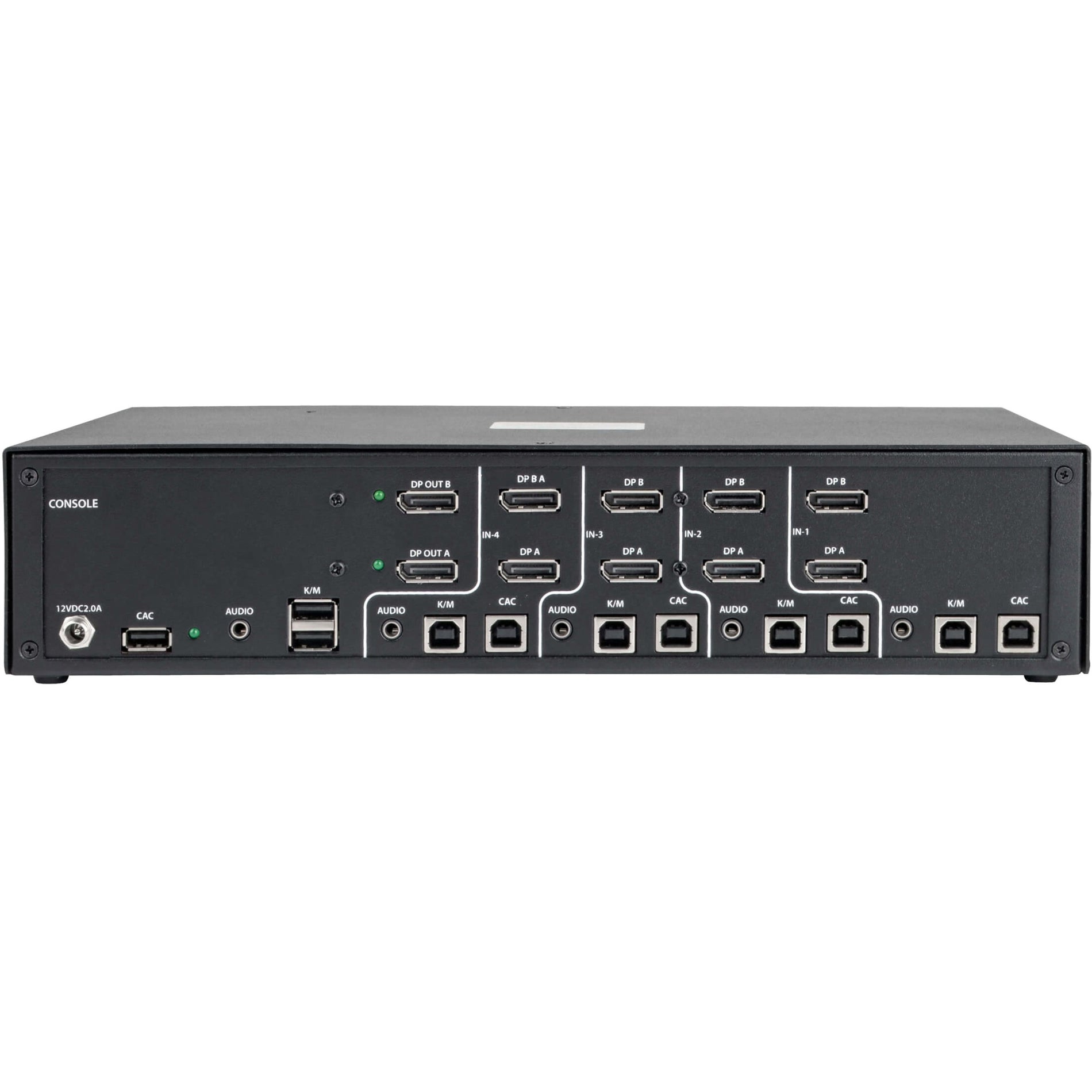 Tripp Lite B002-DP2AC4 Secure 4-Port NIAP PP3.0-Certified DisplayPort KVM Switch, 3840 x 2160 Resolution, 3 Year Warranty