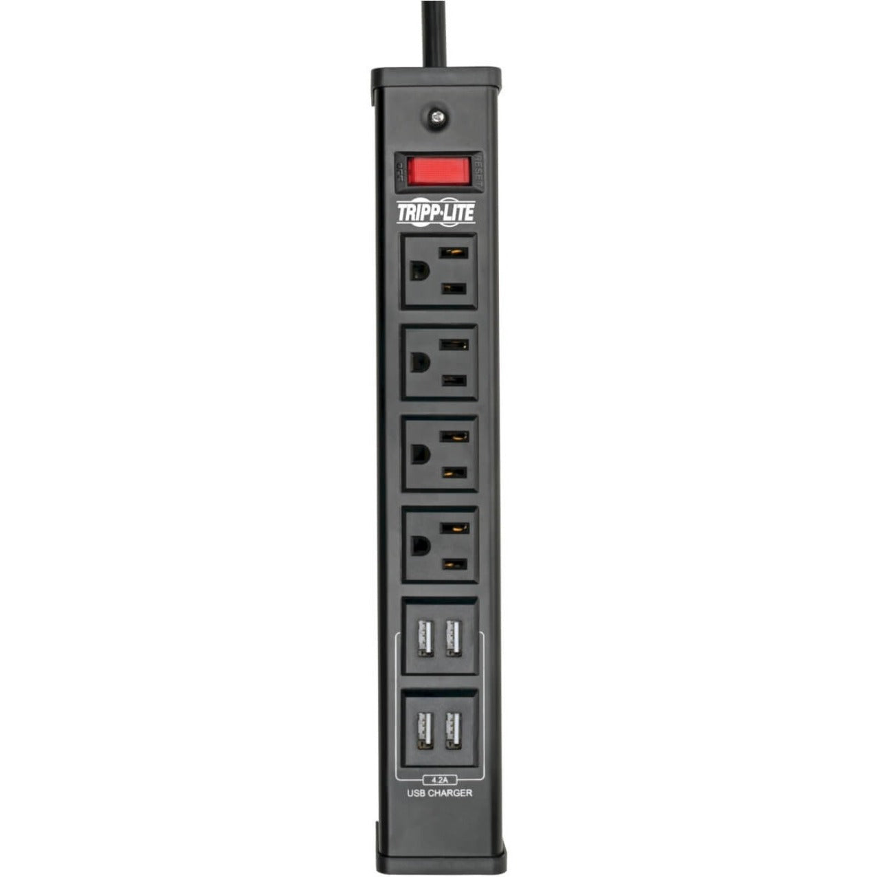 Tripp Lite TLM446USBB Protect It! 4-Outlet Surge Suppressor/Protector USB Charging Ports 450 Joules
