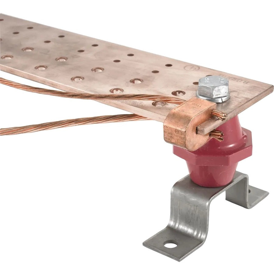 Hubbell HBBB14210A Grounding and Bonding Bus Bar 2" x 10" Insulated Copper