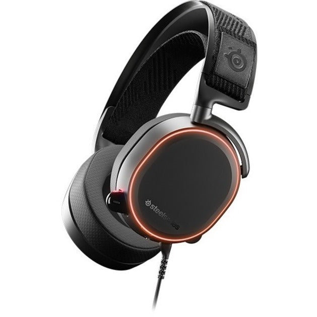 SteelSeries 61454 Arctis Pro Headset, Over-the-head Binaural Wired Headset with Bi-directional Noise Cancelling Microphone