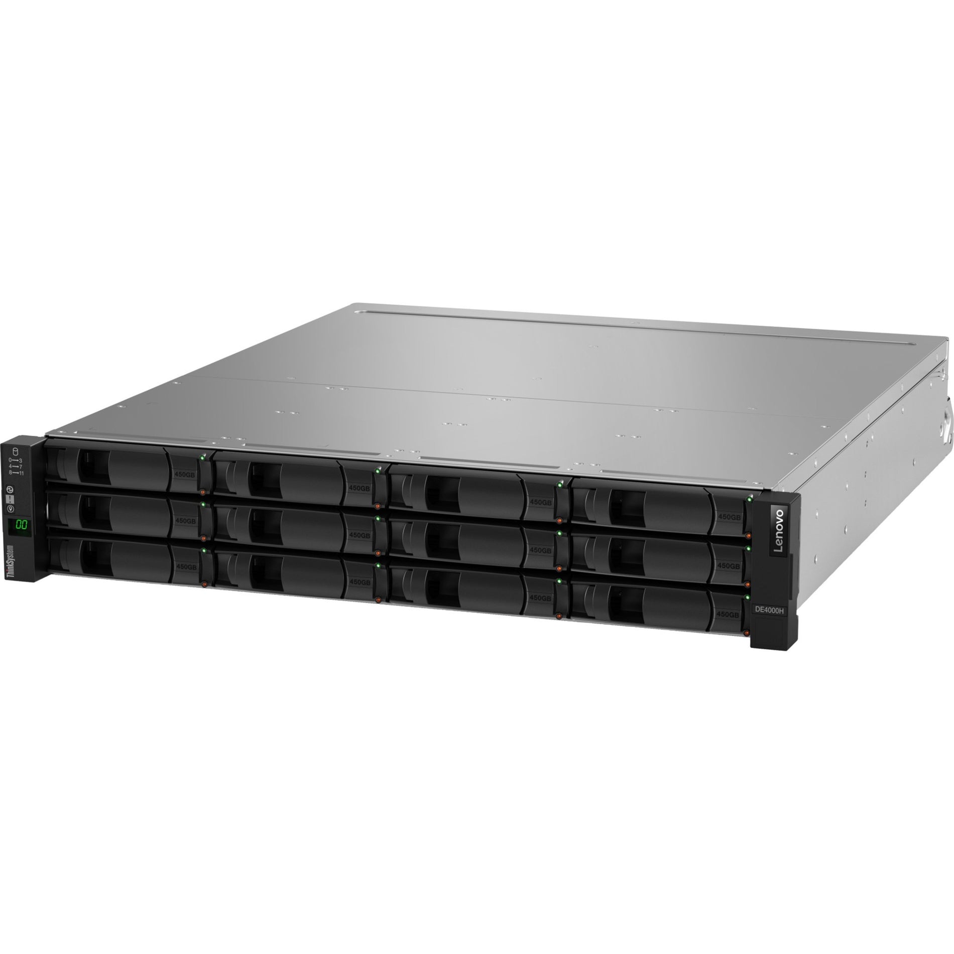 Lenovo 7Y74A002WW ThinkSystem DE4000H Hybrid Storage Array, 12Gb/s SAS, 2U Rack-mountable