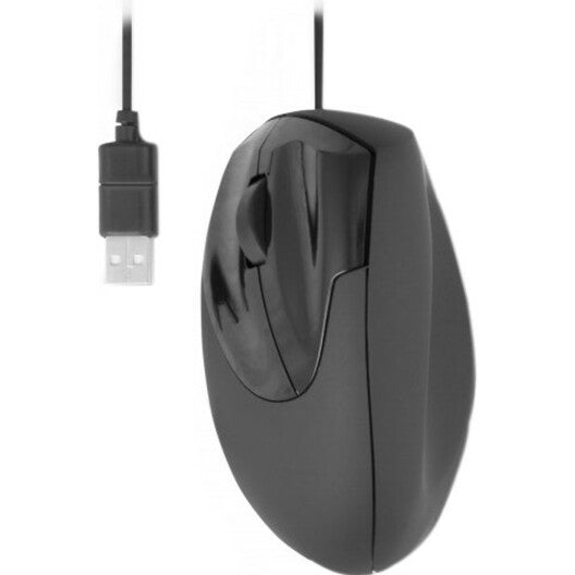 Urban Factory EML01UF-V2 USB Wired Ergo Mouse Left Hand, Ergonomic Fit, 2400 dpi, Scroll Wheel