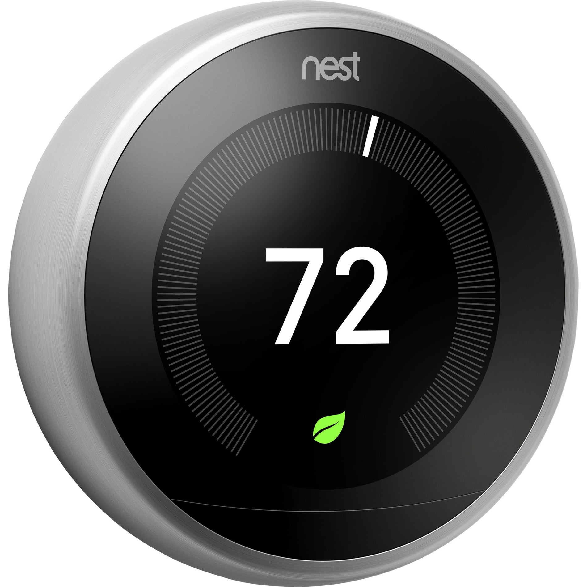 Google Nest T3019US Learning Thermostat, Energy Star, Tablet, PC, Home, Smartphone, Polished Steel