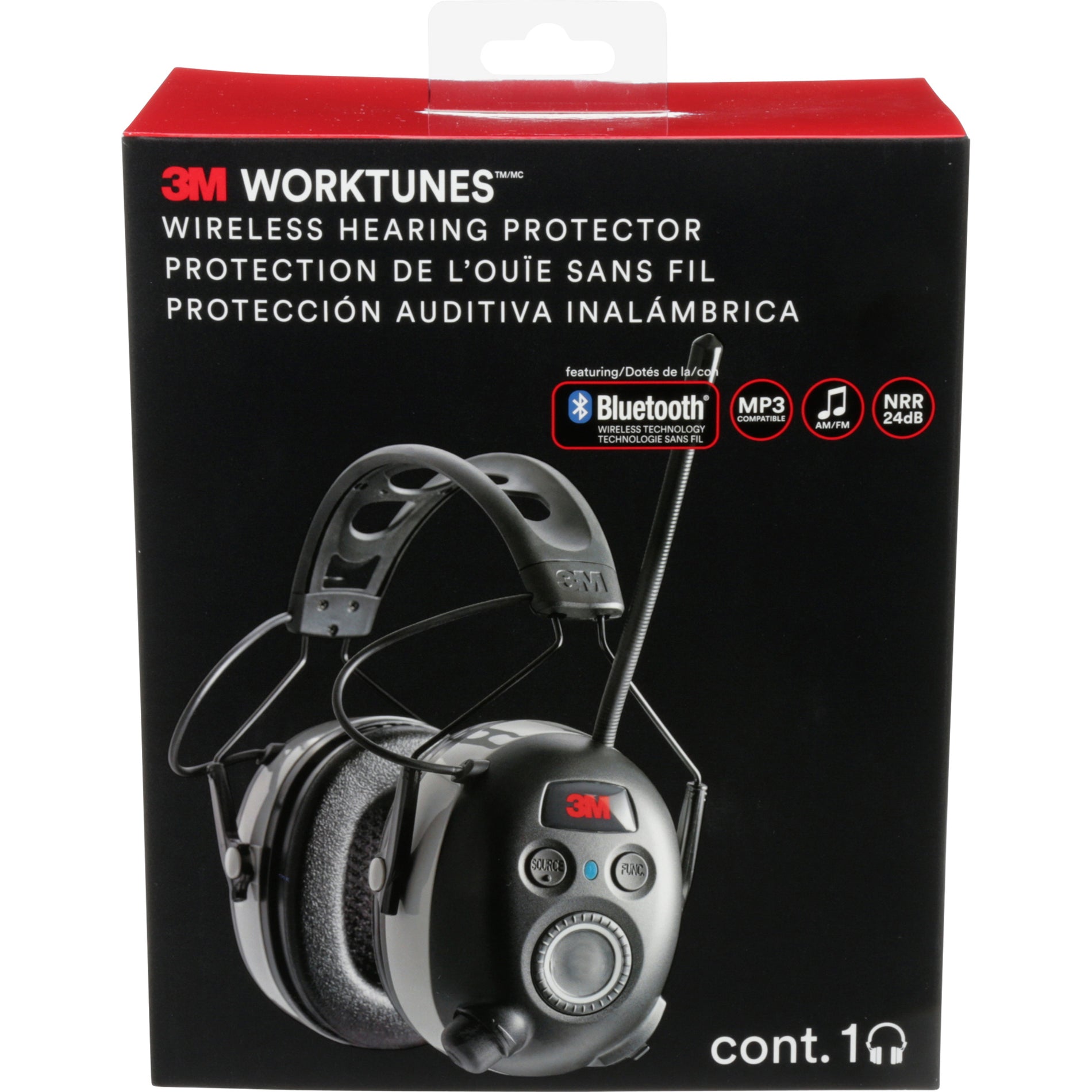 WorkTunes 905423DC AM/FM Radio Protective Headphones, Noise Reduction, Bluetooth