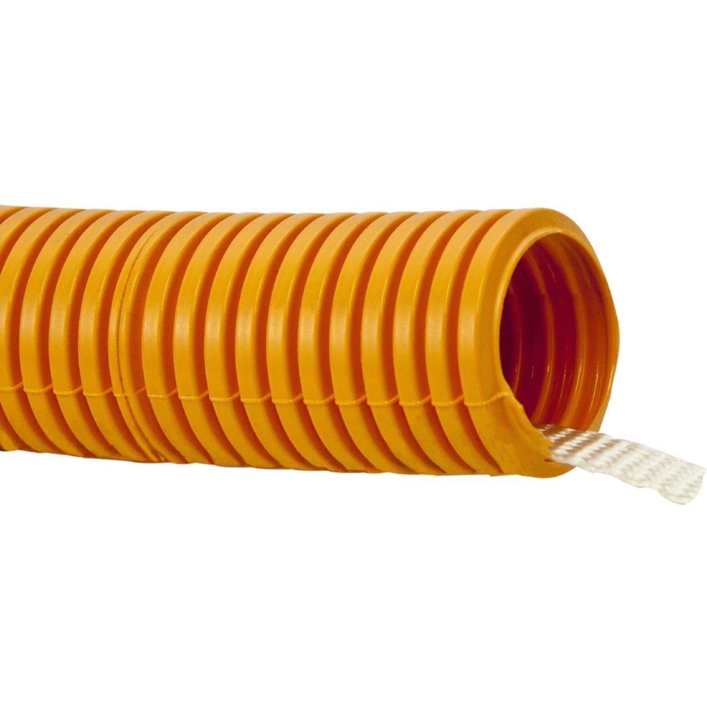 W Box RG20050 UL Listed Corrugated Flexible Conduit w/ Nylon Pull Tape 2" X 50', Orange Duct for Cable Routing