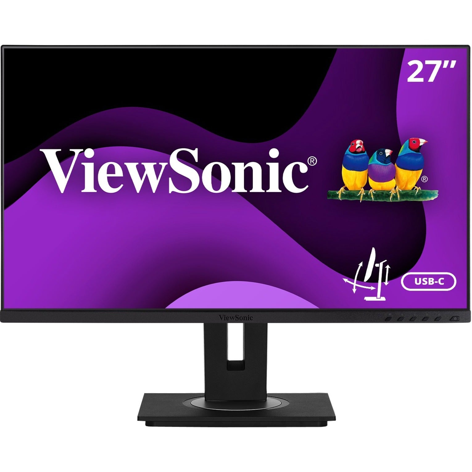 ViewSonic VG2755 27 SuperClear IPS Full HD Monitor, Advanced Ergonomics, 1920x1080 Resolution