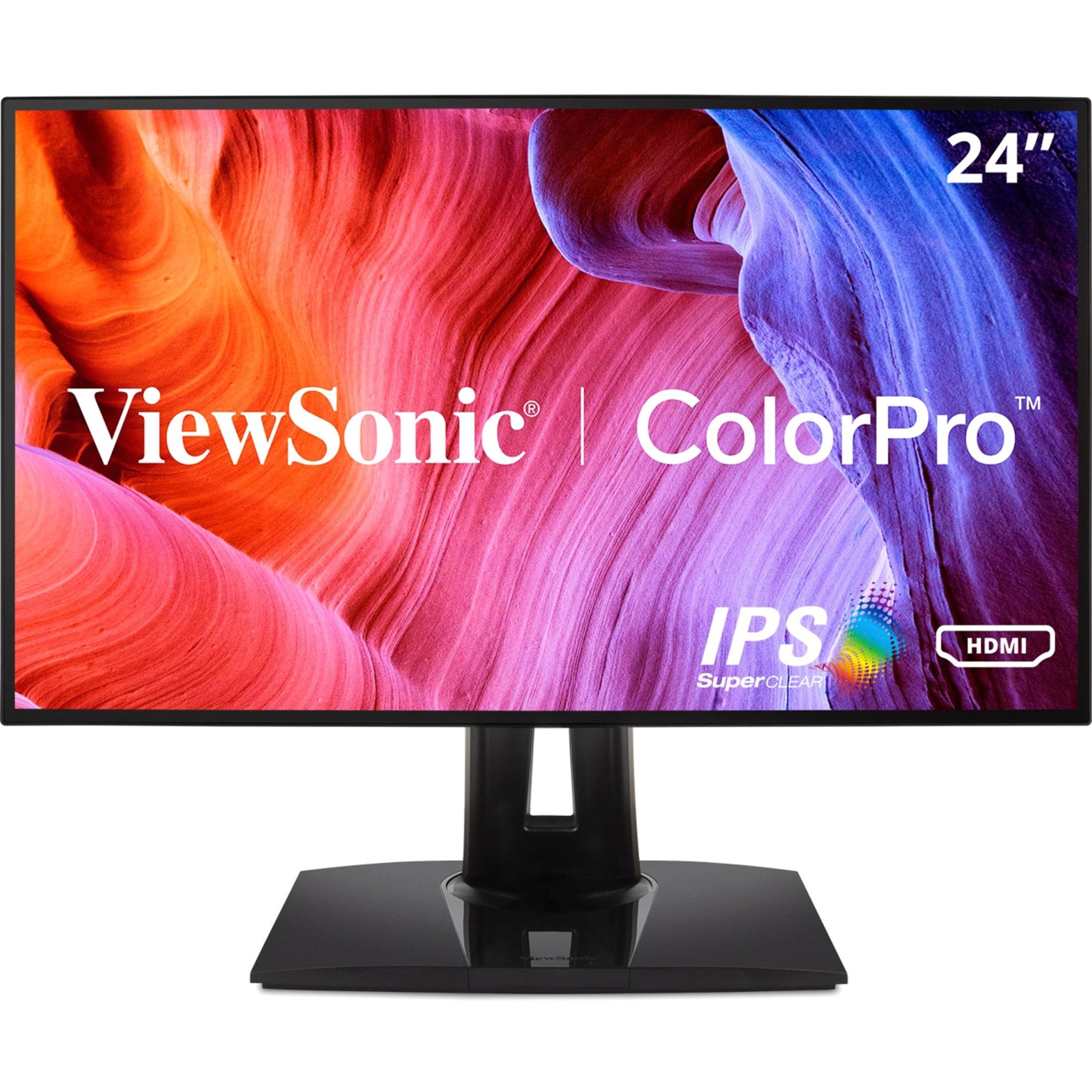 ViewSonic VP2458 Professional Enterprise Full HD Monitor, Frameless Design, Versatile Connectivity, Ergonomic Design