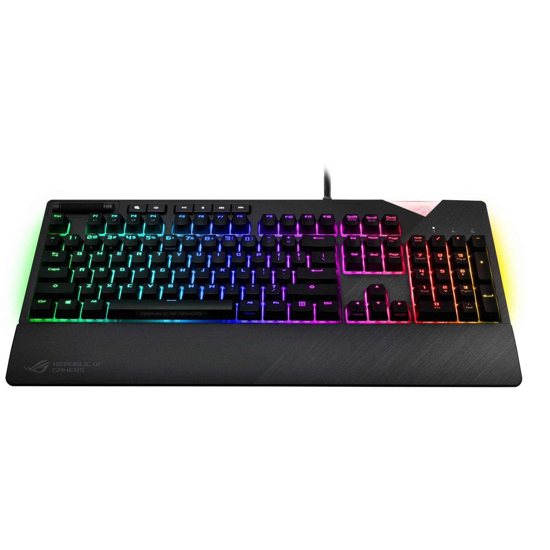 Asus ROG STRIX FLARE BRN Strix Flare Gaming Keyboard, RGB LED Backlight, Mechanical Keys, Multimedia Control