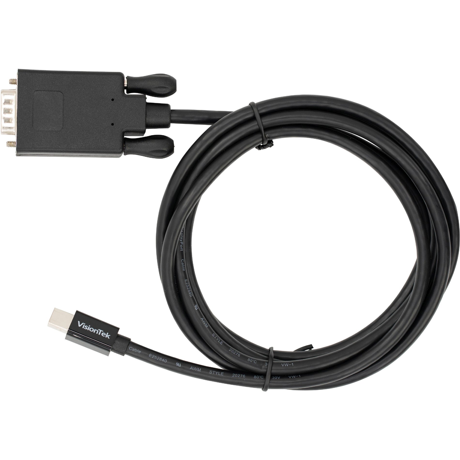 VisionTek 901217 Mini DisplayPort to VGA 2 Meter Active Cable (M/M), Plug & Play, 1920 x 1080 Supported Resolution