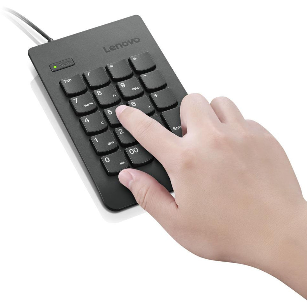 Lenovo 4Y40R38905 USB Numeric Keypad Gen II, Compact and Convenient Keypad for Tablet and Notebook