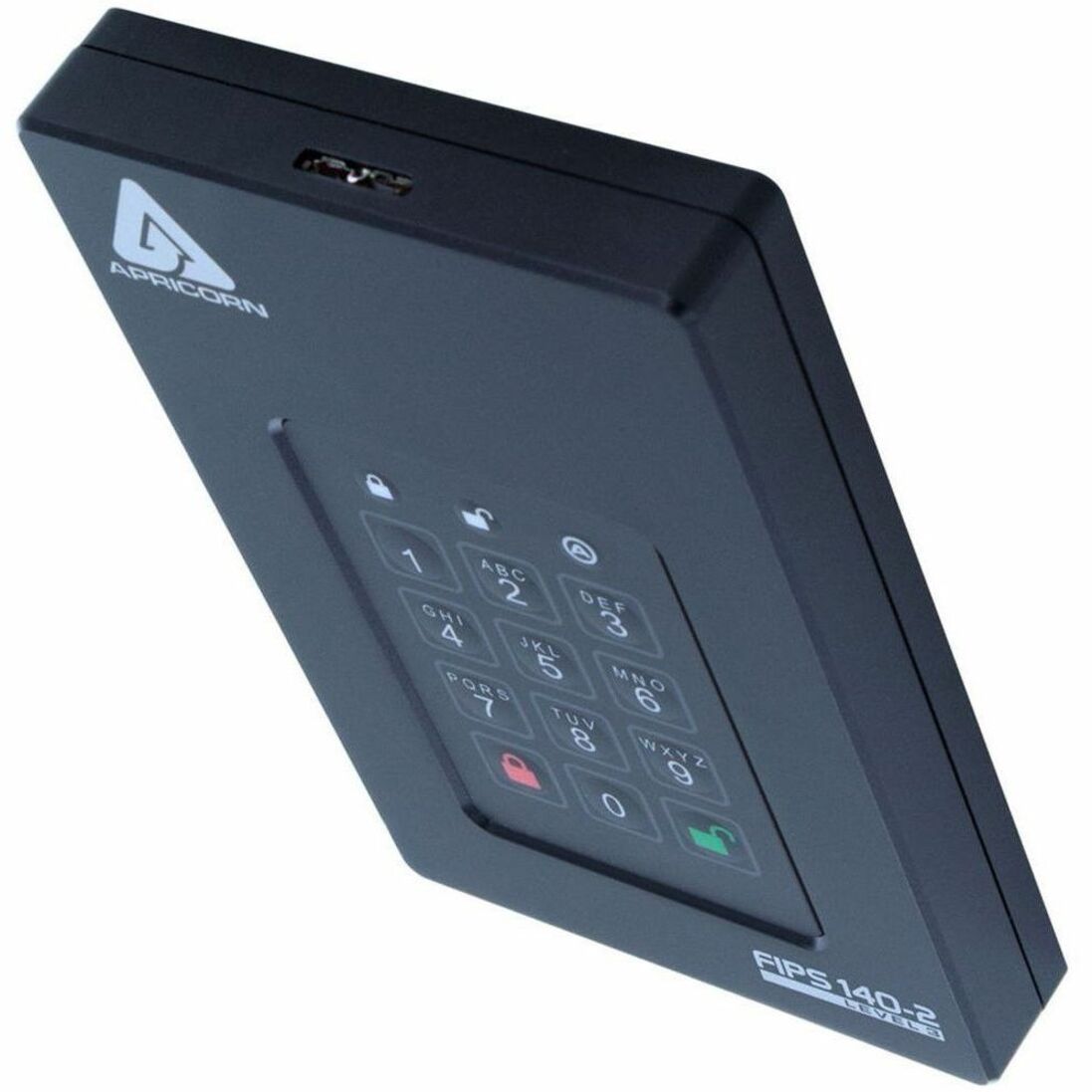 Apricorn AFL3- S4TB Aegis Fortress L3 Solid State Drive, 4 TB External, USB 3.0, Hardware Encryption