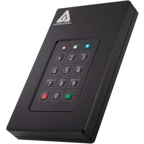 Apricorn AFL3-500 Aegis Fortress L3 Hard Drive, 500 GB, USB 3.0, Hardware Encryption