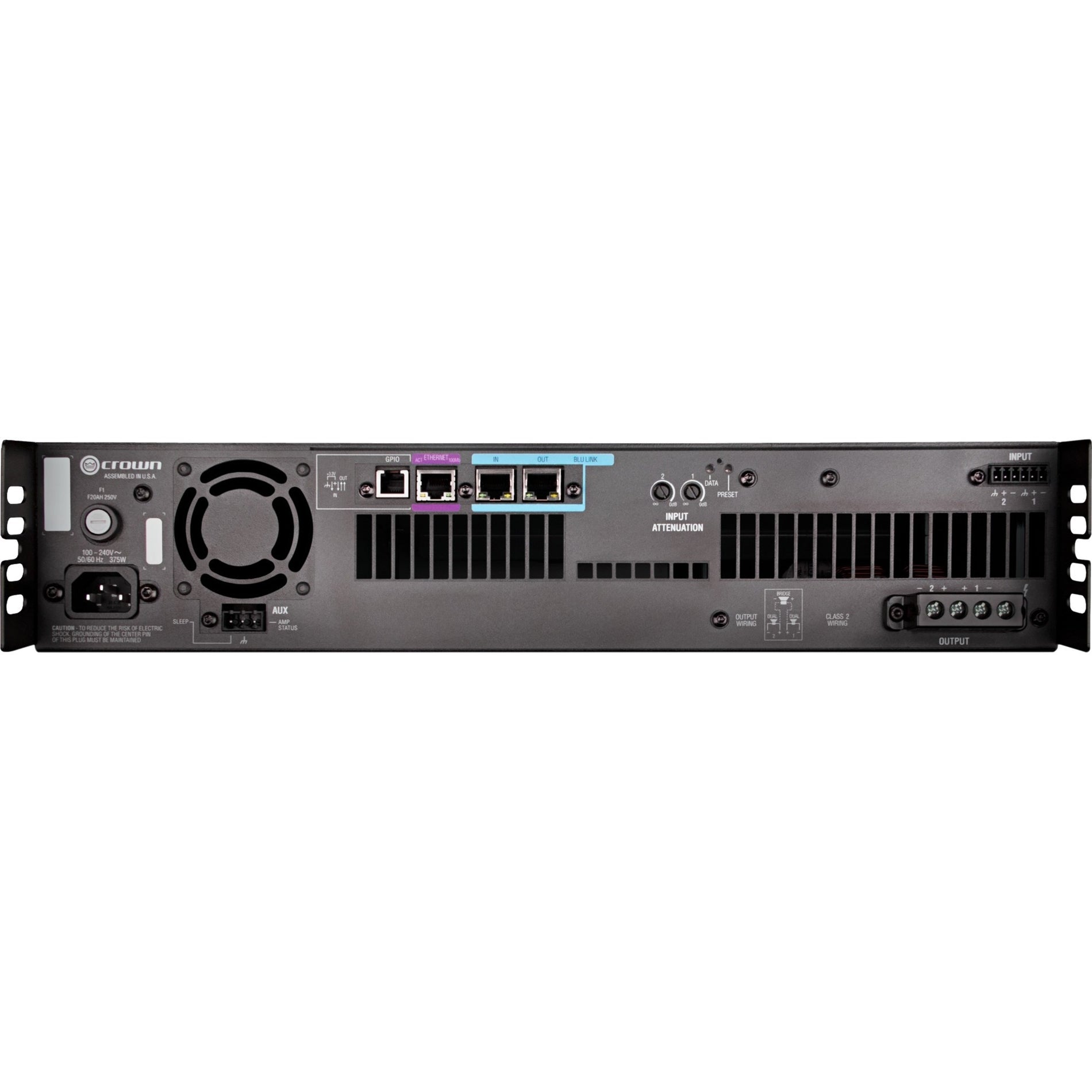 Crown DCI2X600N-U-USFX DriveCore Install DCi 2|600N Amplifier, 600W RMS Output Power
