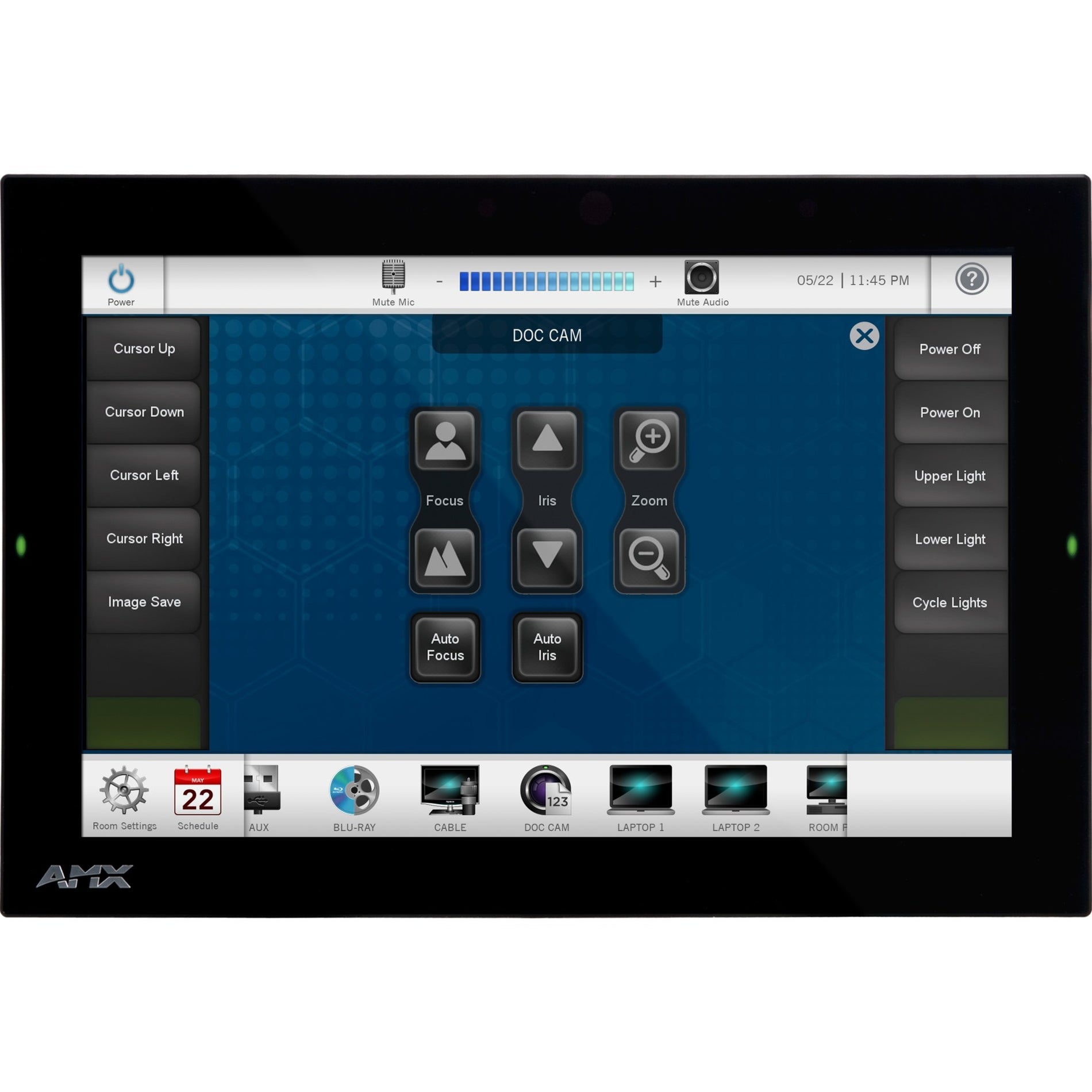 AMX FG5969-49BL Modero G5 Wall Mount Touch Panel, 10.1" Wired