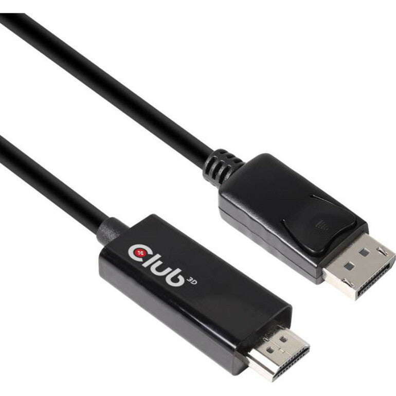 Club 3D CAC-1082 DisplayPort 1.4 Cable To HDMI 2.0b Active Adapter Male/Male 2m/6.56 ft, HDR Support
