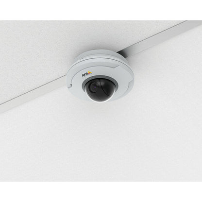 Professional AXIS dome camera installed with T91A23 mount showing clean integration-alternate-image7