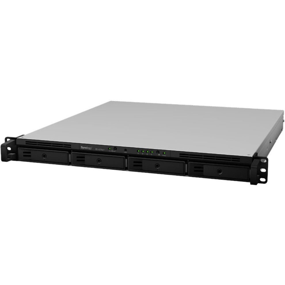 Synology RS1619XS++ RackStation SAN/NAS Storage System, Quad-core Xeon D-1527, 8GB DDR4, 4-Bay, 1U Rack-mountable
