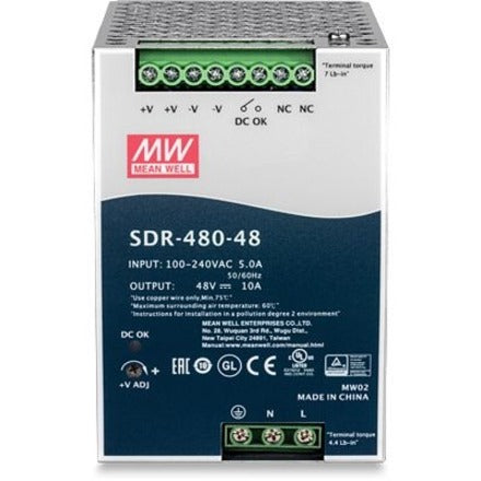 TRENDnet TI-S48048 48V 480W Output Industrielles Netzteil DIN-Schienenmontage PFC-Funktion