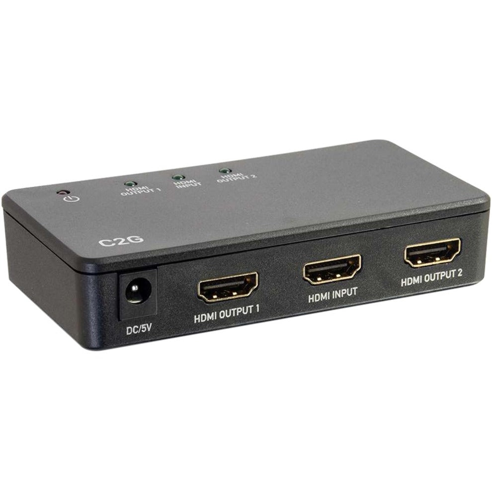 C2G 41057 2-Port HDMI Splitter - 4K30, TAA Compliant, 3 Year Warranty