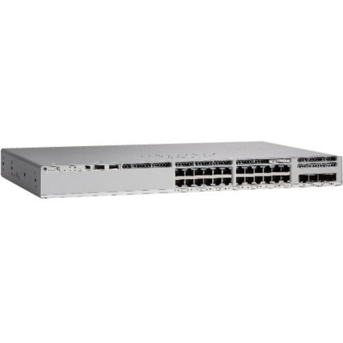 Cisco C9200L-24P-4X-E Catalyst 9200 Layer 3 Switch, 24 Gigabit Ethernet Ports, 4 10 Gigabit Ethernet Uplink Ports