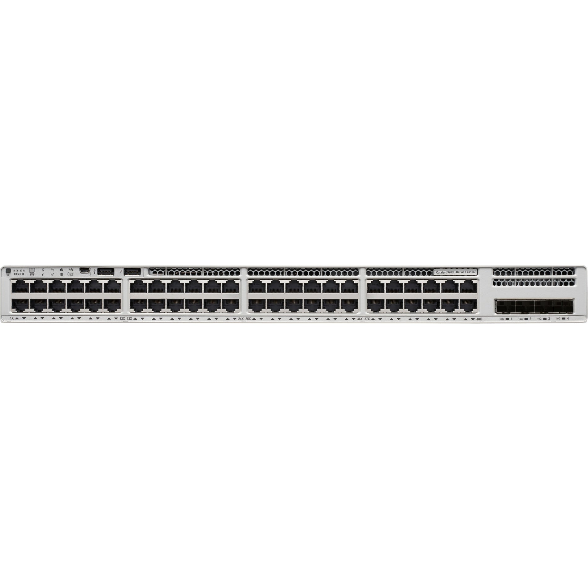 Cisco C9200L-48P-4X-A Catalyst 9200 Layer 3 Switch, 48 Gigabit Ethernet Ports, 4 10 Gigabit Ethernet Uplink Ports