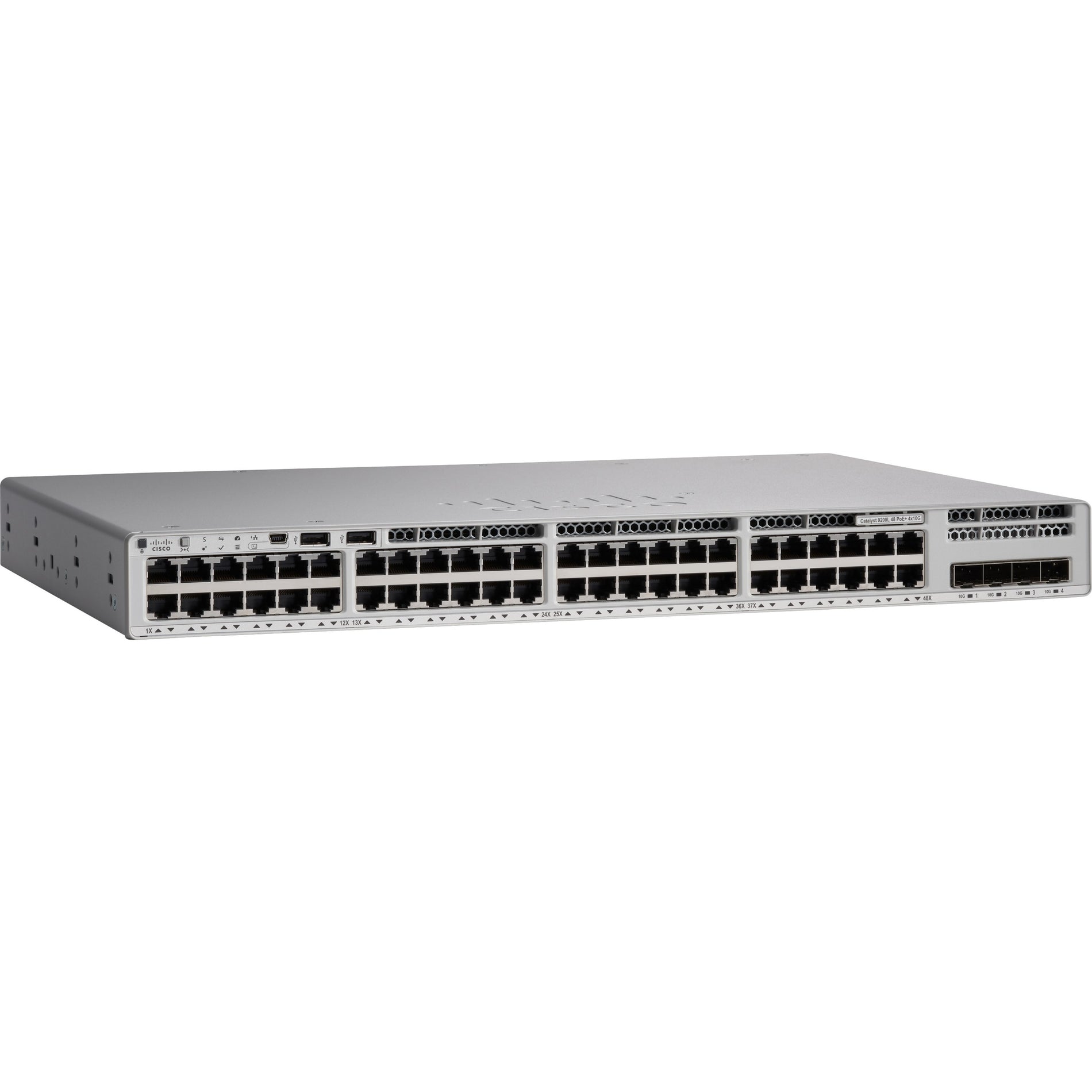 Cisco Catalyst 9200 C9200L-48P-4X Layer 3 Switch (C9200L-48P-4X-A)