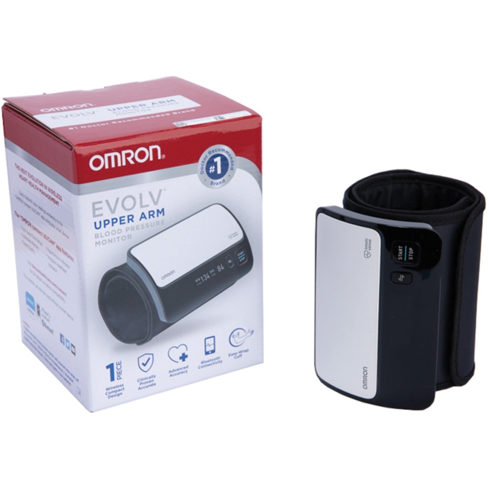 Omron BP7000 Evolv Wireless Upper Arm Blood Pressure Monitor, Clinically Validated, Bluetooth Connectivity