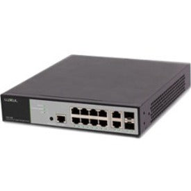Luxul XMS-1208P 12-Port/8 PoE+ Front-Facing Rackmount Switch, TAA/NDAA Compliant, 3 Year Warranty, Gigabit Ethernet