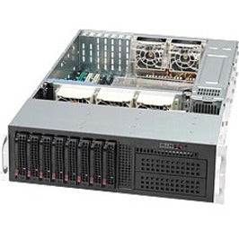 Supermicro CSE-835TQC-R1K03B SuperChassis 835TQC-R1K03B Server Case, 3U Rack-mountable, 8x 3.5" Bays, 3x 5.25" Bays