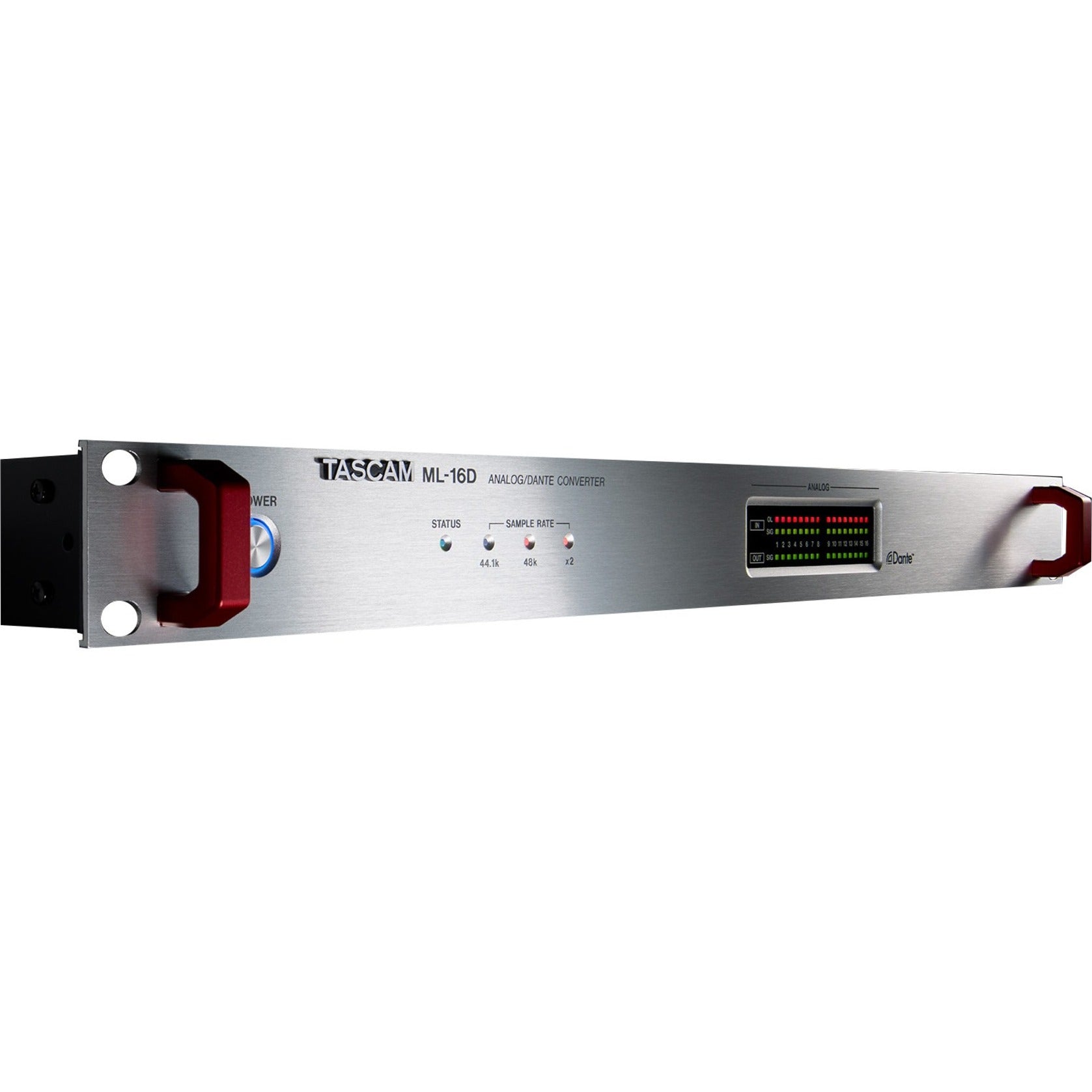 TASCAM ML-16D 16-channel Analog/Dante Converter, High-Quality Audio Conversion for Professional Recording