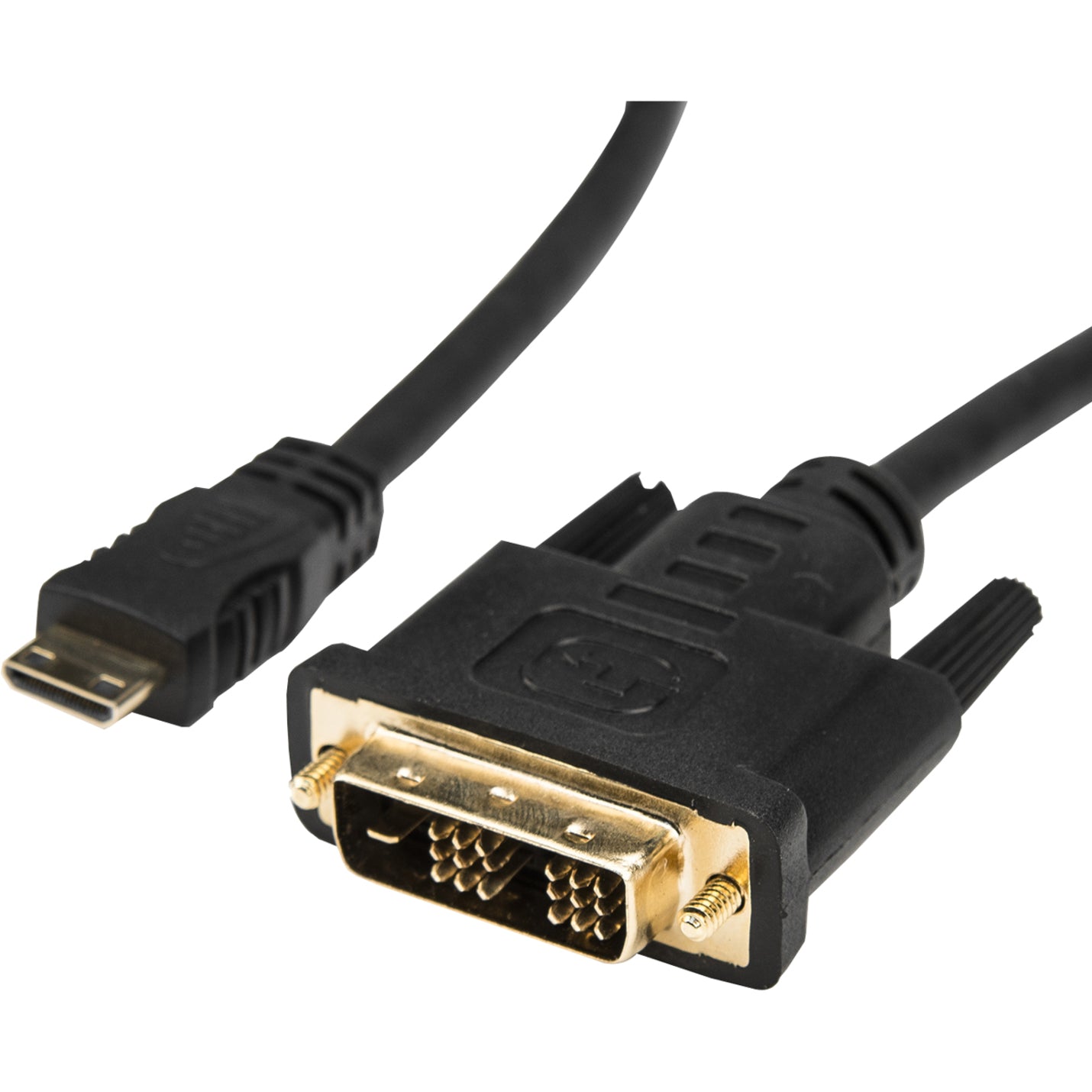 Rocstor Y10C248-B1 Premium 10ft Mini HDMI to DVI-D Cable - M/M, Molded, 1920 x 1200 Supported Resolution