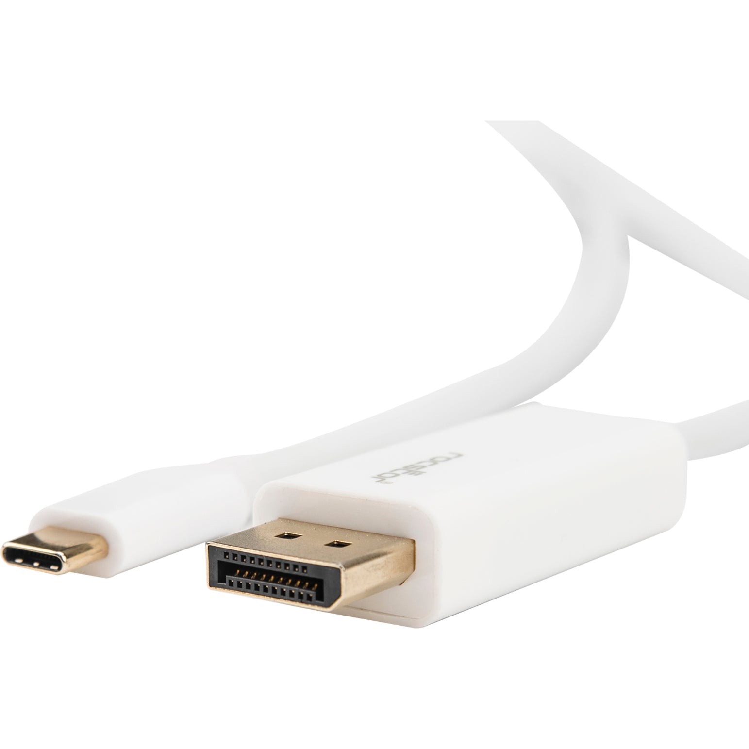 Rocstor Y10C241-W1 10ft USB Type C to DisplayPort Cable, 4K 60Hz, White