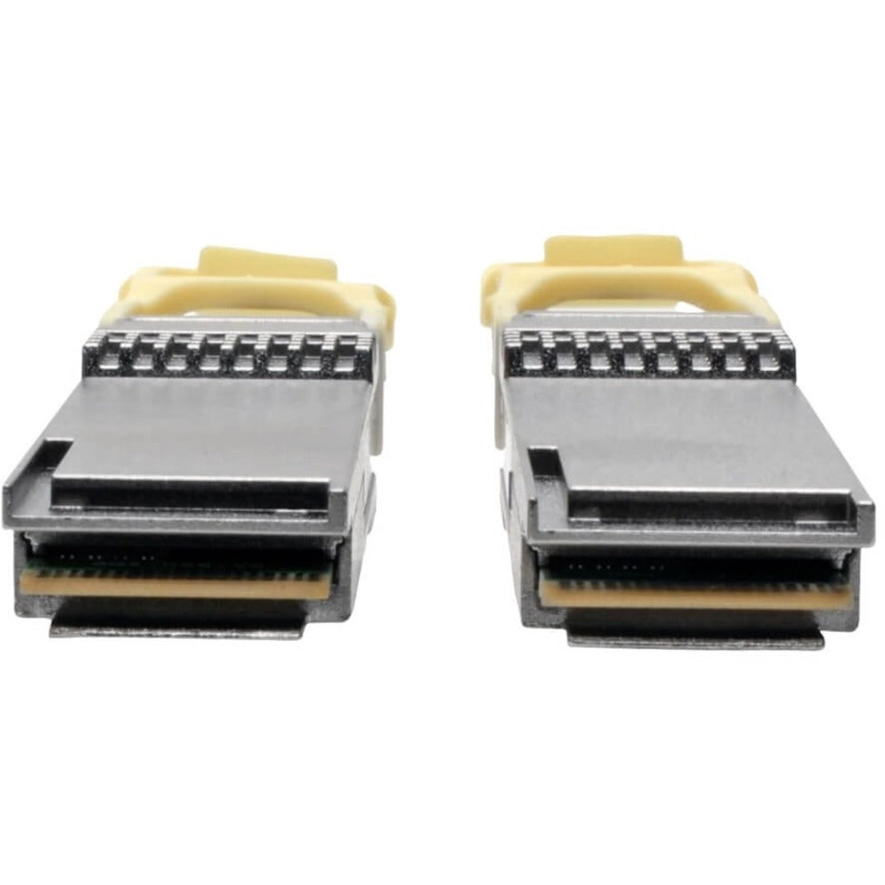 Tripp Lite N28H-15M-AQ QSFP28 to QSFP28 Active Optical Cable 100GbE, AOC, M/M, Aqua, 15m