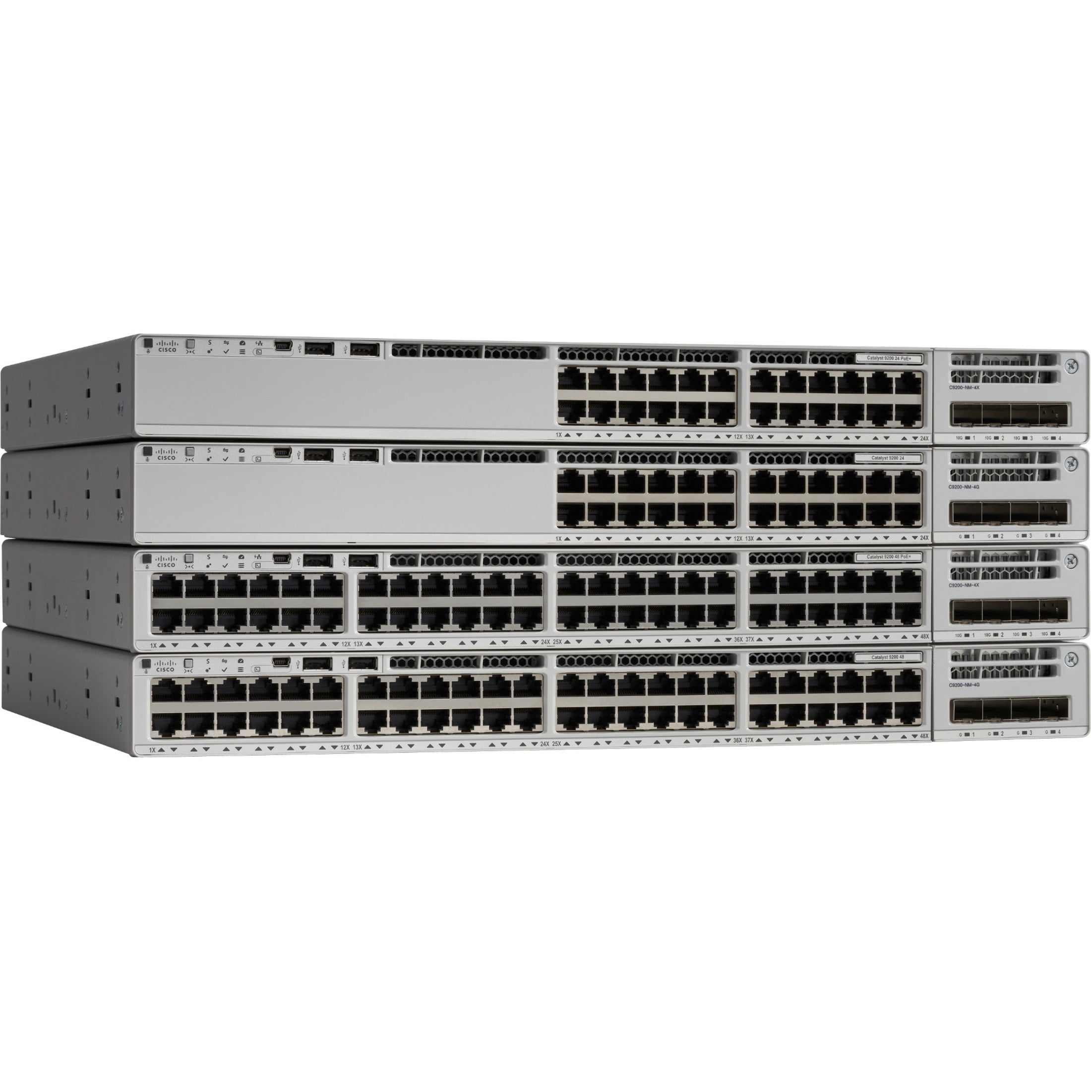Cisco C9200-48T-A Catalyst C9200-48T Layer 3 Switch, 48 x Gigabit Ethernet Network, Power Supply, Manageable