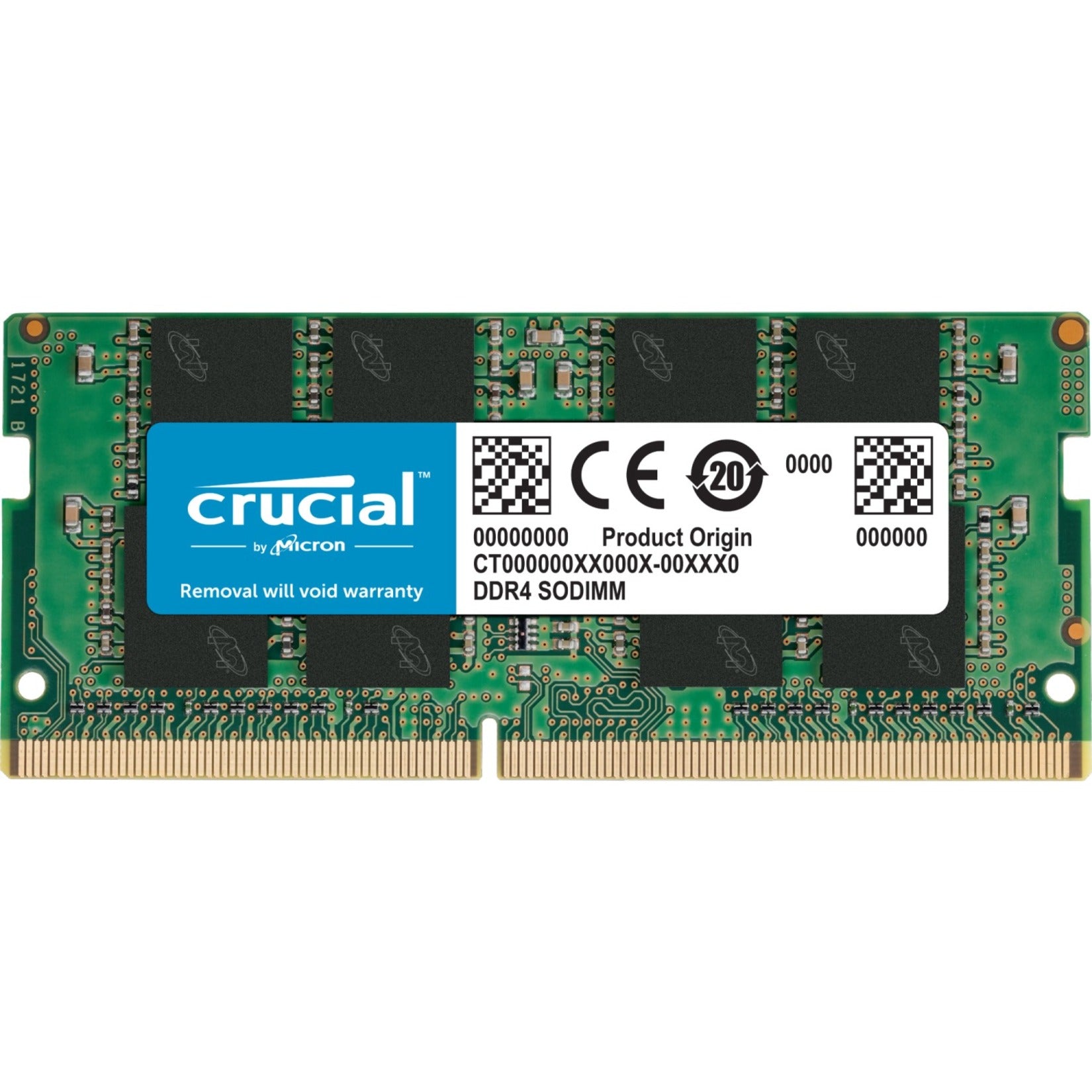 Crucial CT4G4SFS8266 4GB DDR4 SDRAM Memory Module, 2666 MHz, Unbuffered