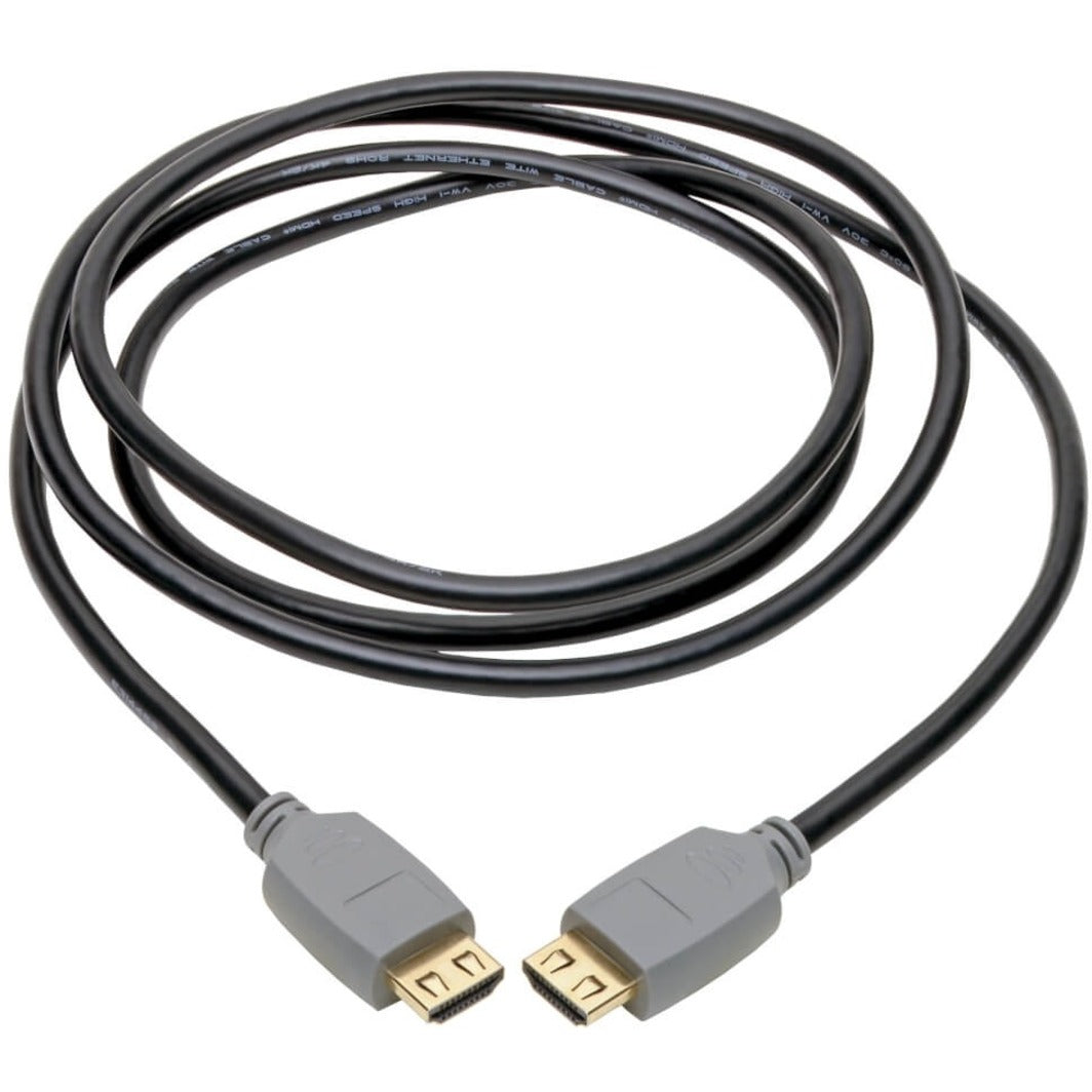 Tripp Lite P568-006-2A High-Speed HDMI 2.0a Cable with Gripping Connectors, M/M, 6 ft., 4K at 60Hz, Black