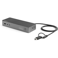 Star Tech.com USB-C & USB-A Dock - Hybrid Universal Laptop Docking Station w/ 100W Power Delivery - Dual Monitor 4K 60Hz HDMI & DisplayPort (DK30C2DPEP) Main image