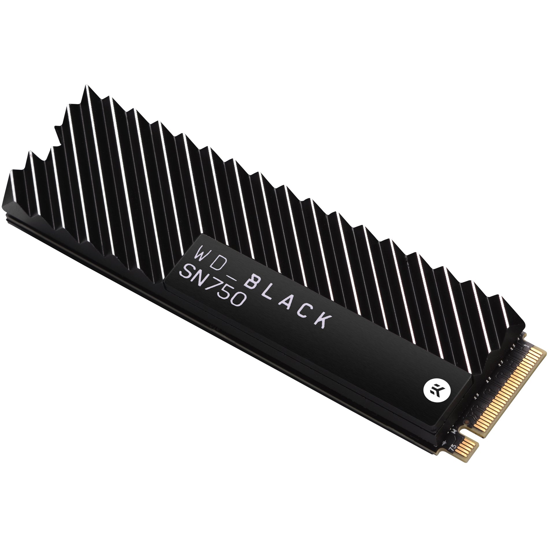 Western Digital WDS500G3XHC Black SN750 NVMe SSD With Heatsink, 500GB, PCIe 3.0 x4, 5 Year Warranty