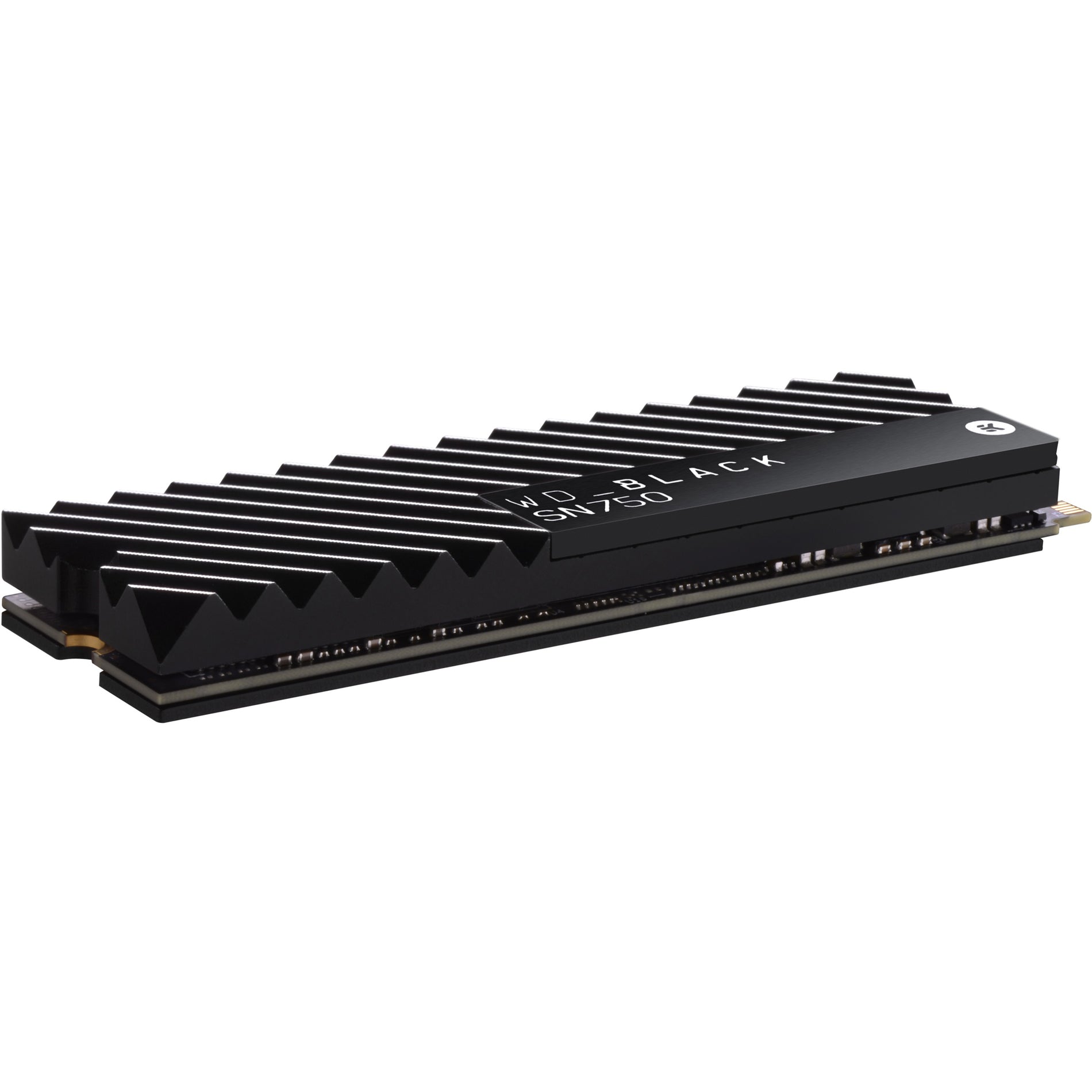 Western Digital WDS200T3XHC 2TB Black SN750 NVMe SSD with Heatsink, 5 Year Warranty, 1200 TBW, PCIe 3.0 x4