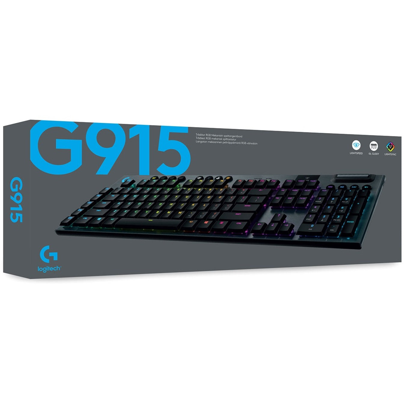 Logitech G915 Lightspeed Wireless RGB Mechanical Gaming Keyboard