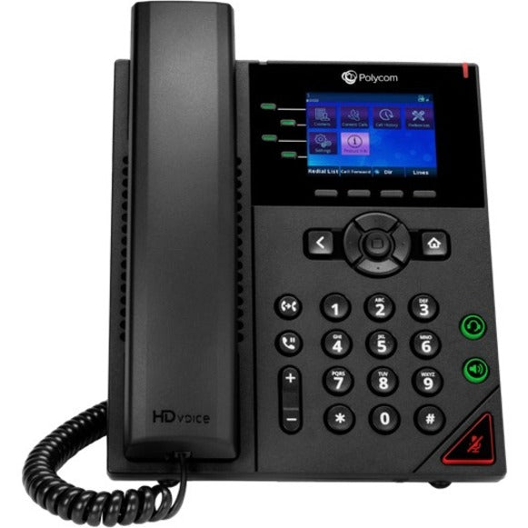 Poly 2200-48822-001 VVX 250 OBi Edition IP Phone, Color Display, 4 Phone Lines