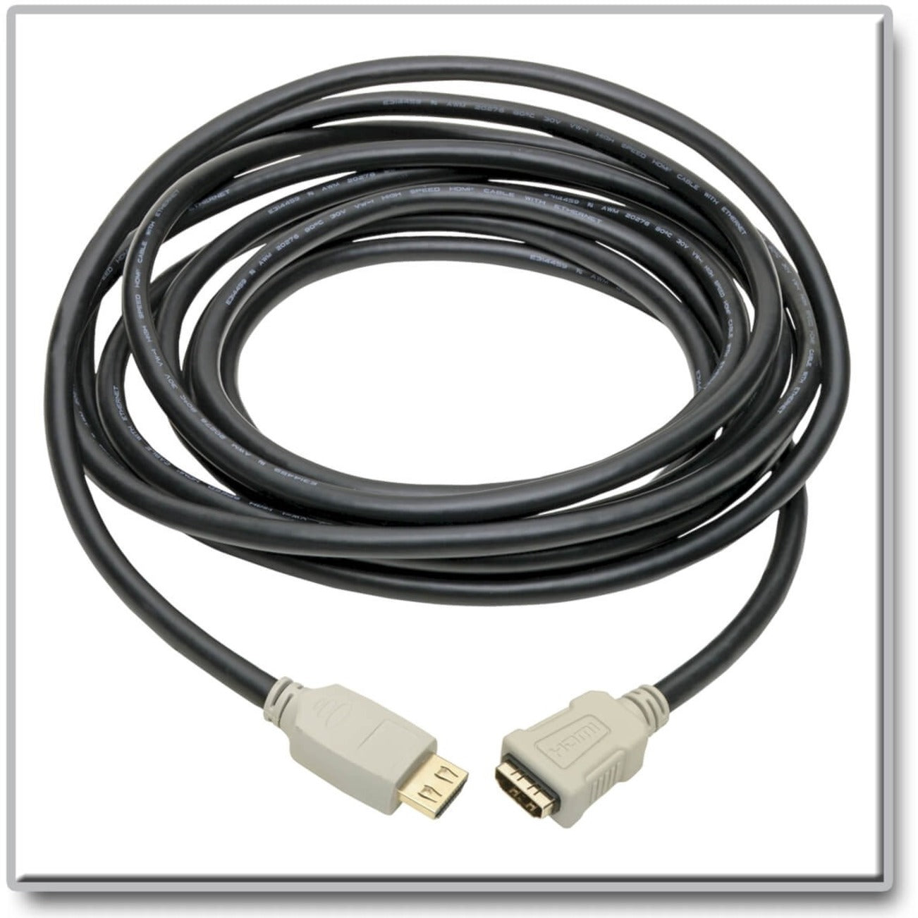 Tripp Lite P569-015-2B-MF HDMI Audio/Video Cable, 15ft High-Speed, Gripping Connector