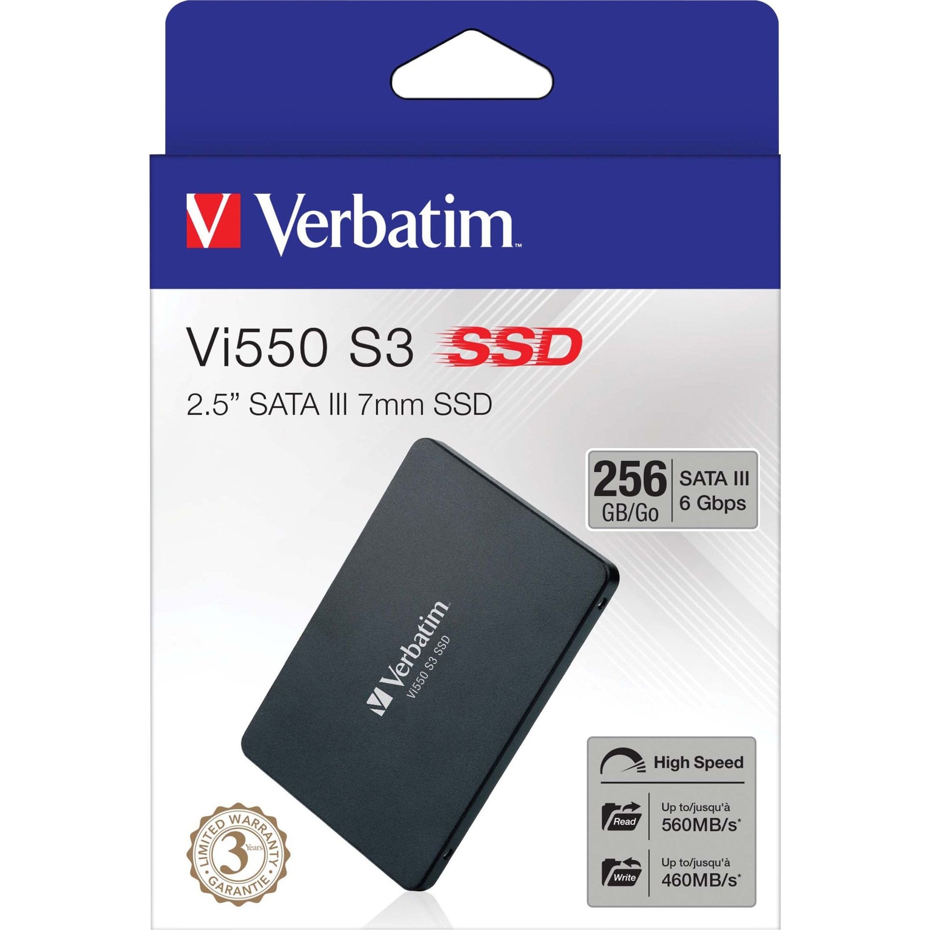 Verbatim 256GB Vi550 SATA III 2.5" Internal SSD (49351) Alternate-Image5 image