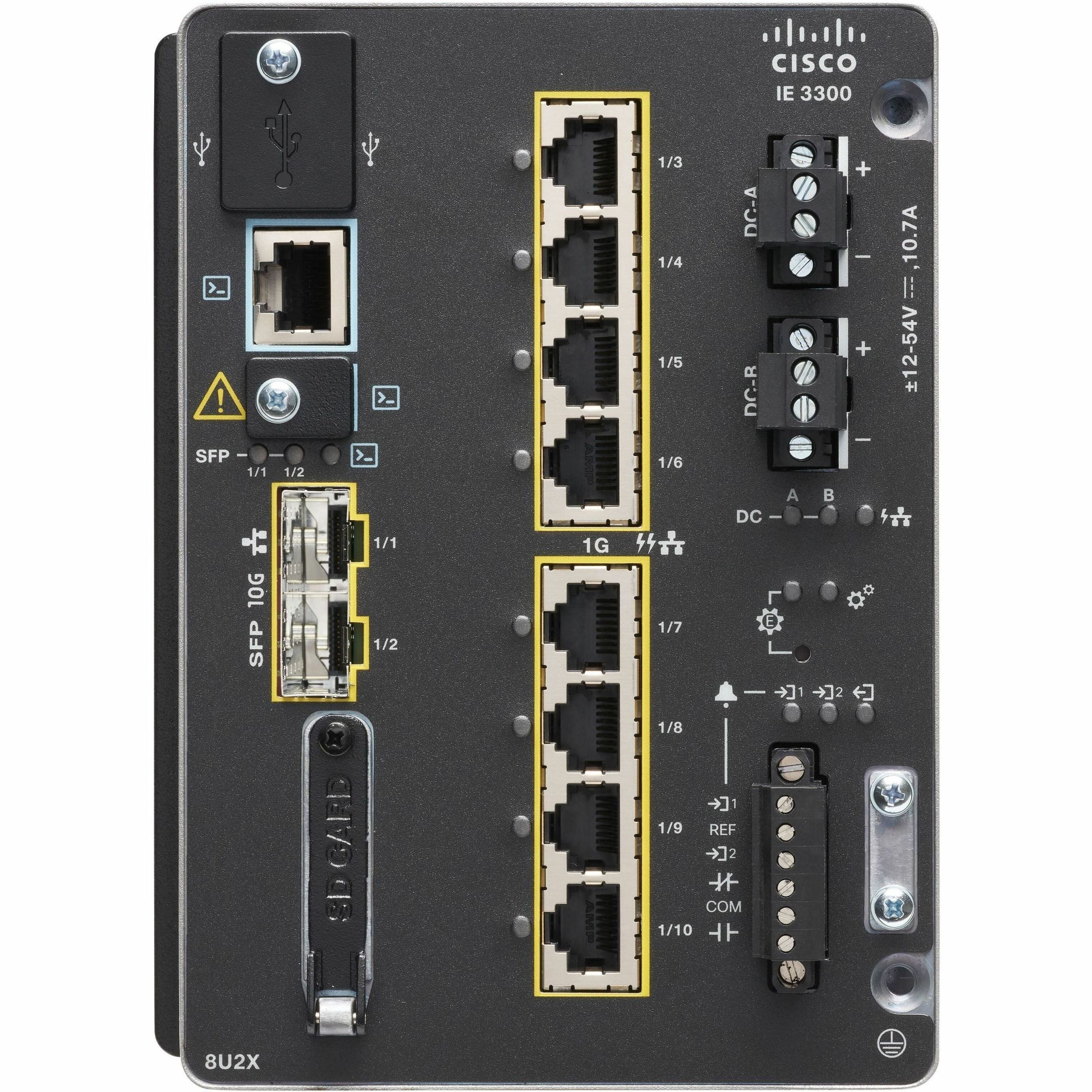 Cisco IE-3300-8T2S-E Catalyst IE-3300-8T2S Rugged Switch, 8 Gigabit Et ...