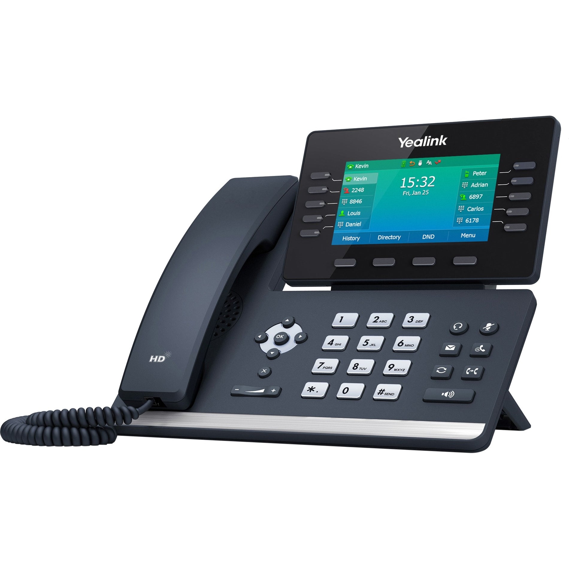 Yealink SIP-T54W Prime Business Phone with 4.4in. Color LCD Screen, Bluetooth 4.2